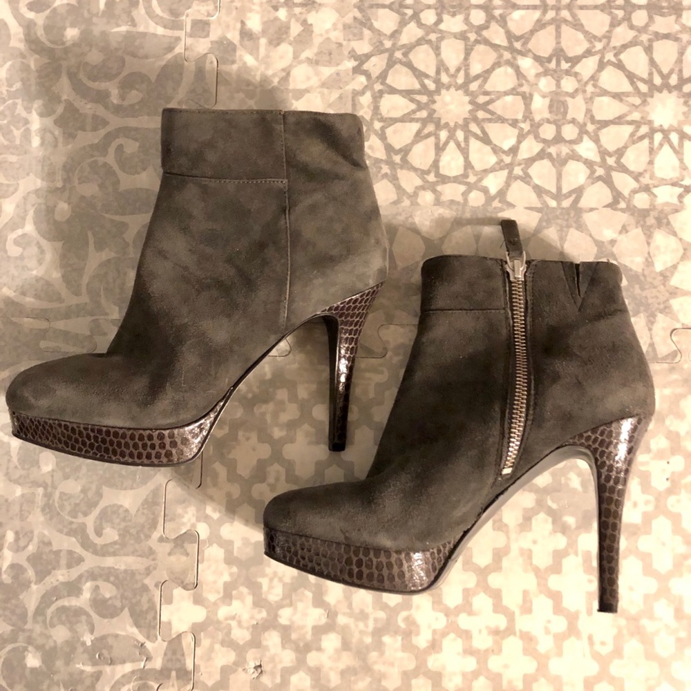 Nine West Suede Platform Bootie
